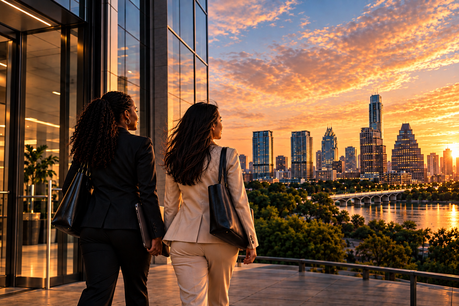 Professionals building meaningful career connections